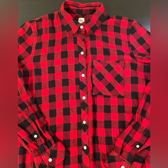 GAP Tops - GAP Lumberjack Plaid Cotton Shirt *Like New*. Size L